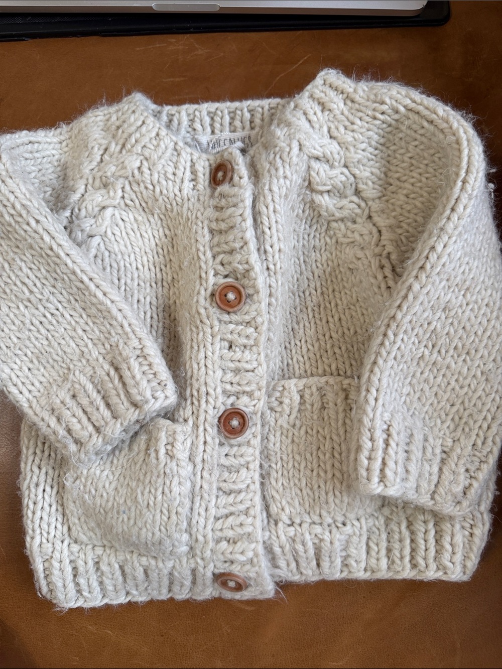 Huggalugs Chunky Hand Knit Cardigan 18-24 Months